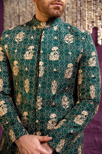 EMERALD GREEN PRINCE COAT